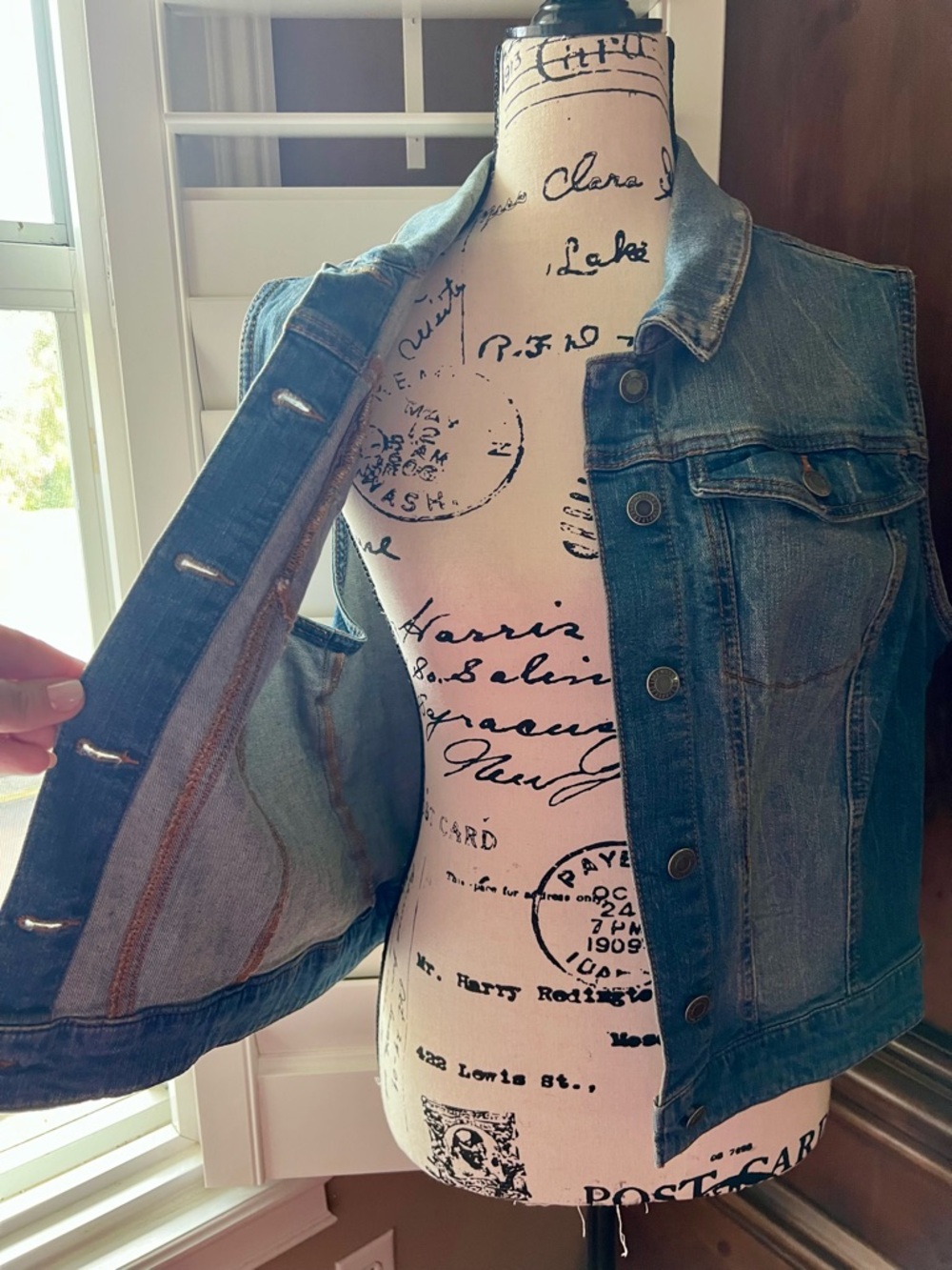 Mossimo Supply Co. Light Blue Denim Vest